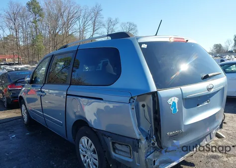 2012 Kia Sedona Lx z USA, uszkodzony, nr VIN KNDMG4C7XC6419326